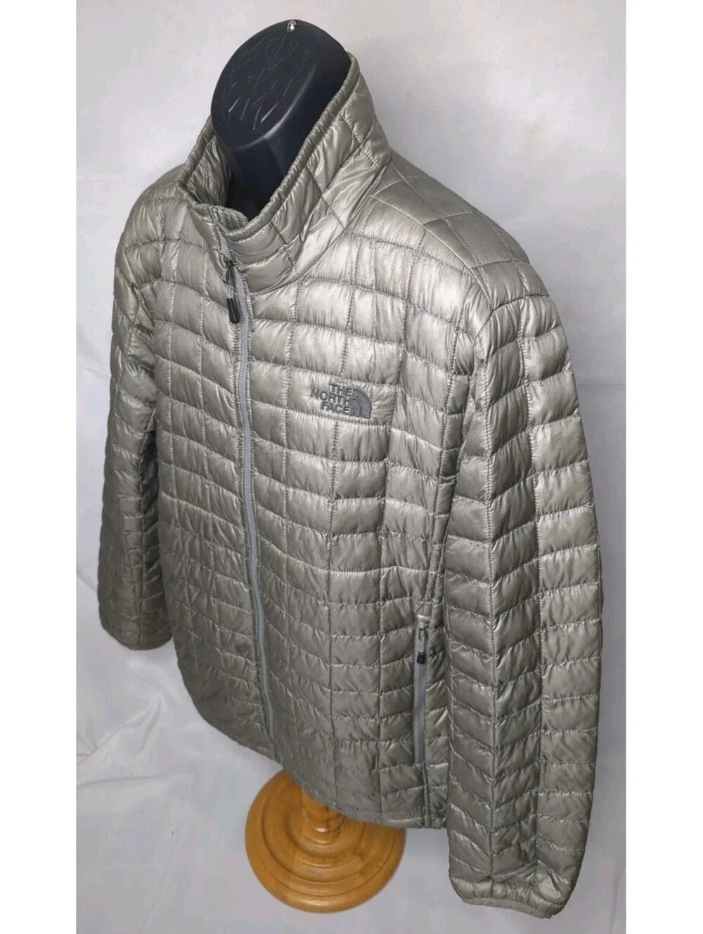 THE NORTH FACE Thermoball Insulated Puffer Jacket Winter Coat TNF Grey Mens XL